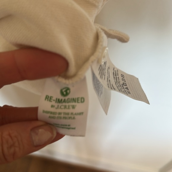 J. Crew White Polo Shirt with Black Trim - Picture 5 of 6